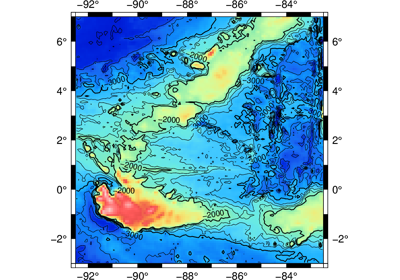 Creating a map with contour lines